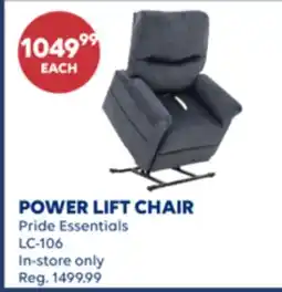 Wellwise by Shoppers POWER LIFT CHAIR Pride Essentials offer