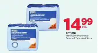 Rexall OPTION + Protective Underwear offer