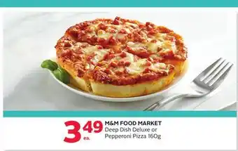 Rexall M & M FOOD MARKET Deep Dish Deluxe or Pepperoni Pizza offer