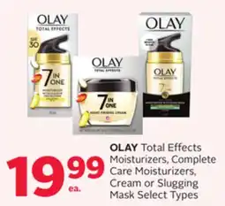Rexall OLAY Total Effects Moisturizers, Complete Care Moisturizers, Cream or Slugging Mask offer