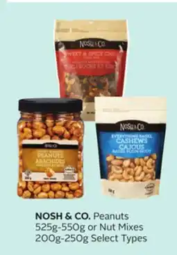 Rexall NOSH & CO. Peanuts 525g-550g or Nut Mixes 200g-250g offer