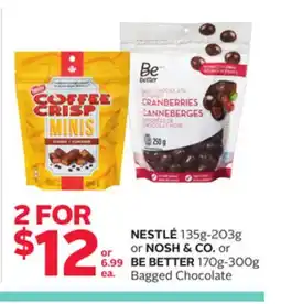 Rexall NESTLÉ 135g-203g or NOSH & CO. or BE BETTER 170g-300g Bagged Chocolate offer