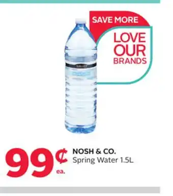 Rexall NOSH & CO. Spring Water offer
