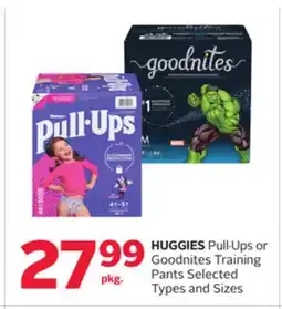 Rexall HUGGIES Pull. Ups or Goodnites Training Pants offer
