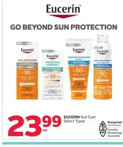 Rexall EUCERIN Sun Care offer