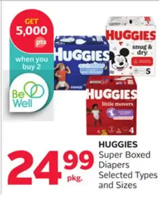 Rexall HUGGIES Super Boxed Diapers offer