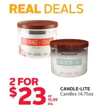 Rexall CANDLE-LITE Candles offer