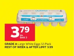 Rexall GRADE A Large White Eggs offer