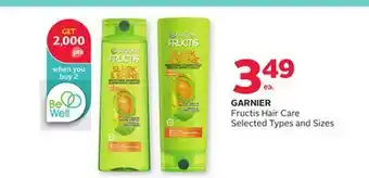 Rexall GARNIER Fructis Hair Care offer
