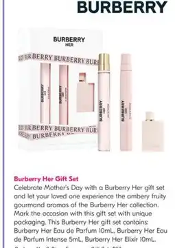 Shoppers Drug Mart Burberry Her Gift Set offer