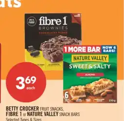 Shoppers Drug Mart BETTY CROCKER FRUIT SNACKS, FIBRE 1 or NATURE VALLEY SNACK BARS offer