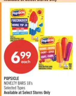 Shoppers Drug Mart POPSICLE NOVELTY BARS 18's offer