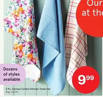 Kitchen Stuff Plus 3 Pc. Harman Cotton Kitchen Towel Set offer