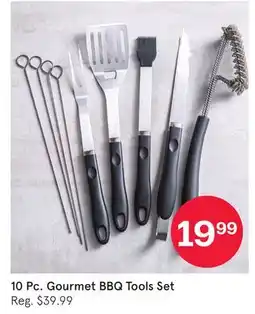 Kitchen Stuff Plus 10 Pc. Gourmet BBQ Tools Set offer