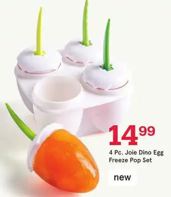 Kitchen Stuff Plus 4 Pc. Joie Dino Egg Freeze Pop Set offer
