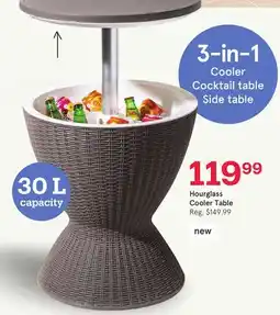 Kitchen Stuff Plus Hourglass Cooler Table offer