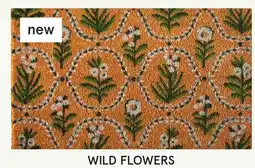 Kitchen Stuff Plus WILD FLOWERS Summer Coir Mats offer