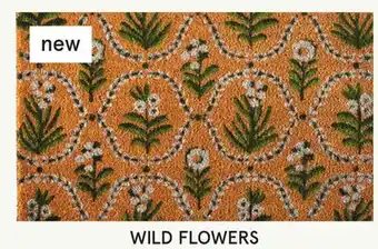 Kitchen Stuff Plus WILD FLOWERS Summer Coir Mats offer