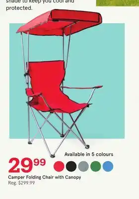 Kitchen Stuff Plus Camper Folding Chair with Canopy offer