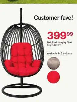 Kitchen Stuff Plus Bali Steel Hanging Chair offer