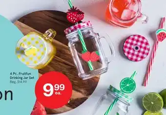 Kitchen Stuff Plus 4 Pc. Fruitfun Drinking Jar Set offer
