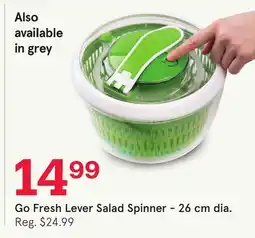 Kitchen Stuff Plus Go Fresh Lever Salad Spinner - 26 cm dia offer