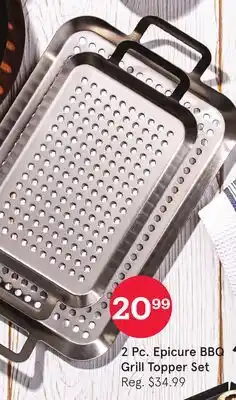 Kitchen Stuff Plus 2 Pc. Epicure BBQ Grill Topper Set offer