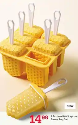 Kitchen Stuff Plus 6 Pc. Joie Bee Surprised Freeze Pop Set offer