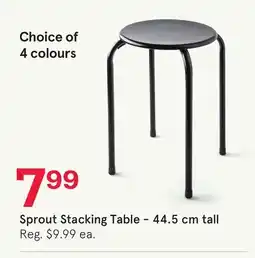 Kitchen Stuff Plus Sprout Stacking Table - 44.5 cm tall offer
