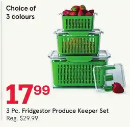 Kitchen Stuff Plus 3 Pc. Fridgestor Produce Keeper Set offer