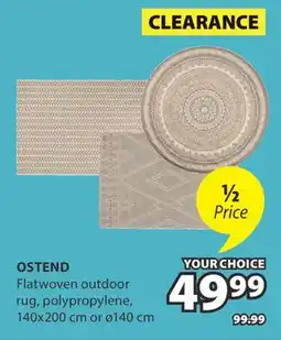 JYSK OSTEND Flatwoven outdoor rug, polypropylene offer