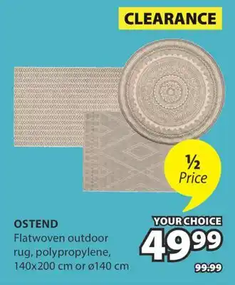 JYSK OSTEND Flatwoven outdoor rug, polypropylene offer