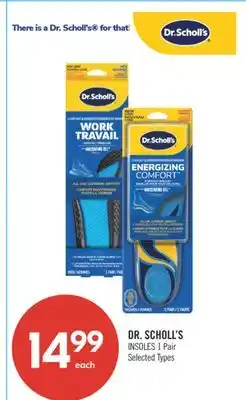 Shoppers Drug Mart DR. SCHOLL'S INSOLES 1 Pair offer