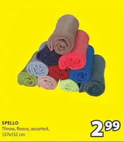 JYSK SPELLO Throw, fleece offer