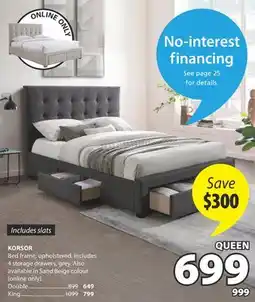 JYSK KORSOR Bed frame offer