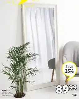 JYSK ALEKSEJ Mirror, white offer