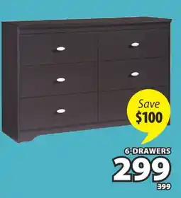 JYSK DUNBAR 6-DRAWERS DRESSER offer