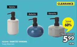 JYSK KEISHA / BABETTE/ VANESHA Soap dispenser offer