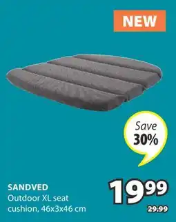JYSK SANDVED Outdoor XL seat cushion offer