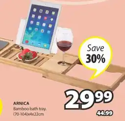 JYSK ARNICA Bamboo bath tray offer