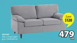 JYSK GEDVED Sofa, 2-seater grey offer