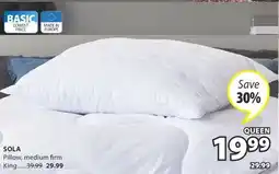 JYSK SOLA Pillow offer