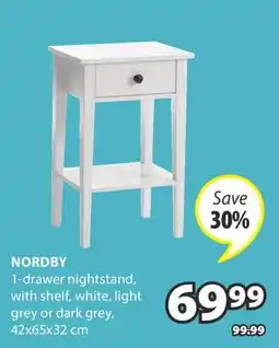 JYSK NORDBY nightstand offer