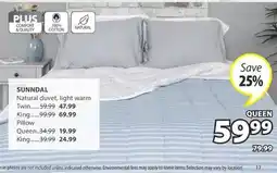 JYSK SUNNDAL Natural duvet offer