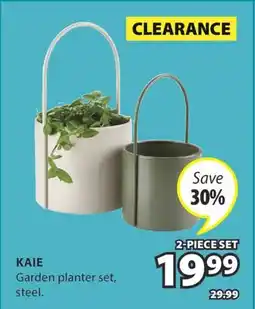JYSK KAIE Garden planter set steel offer