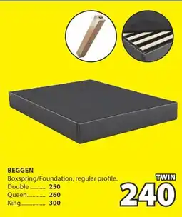 JYSK BEGGEN Boxspring/Foundation offer