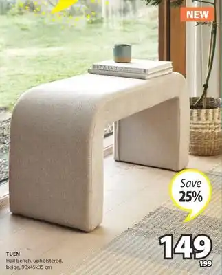JYSK TUEN Hall bench offer