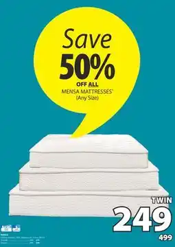 JYSK MENSA Spring mattress offer
