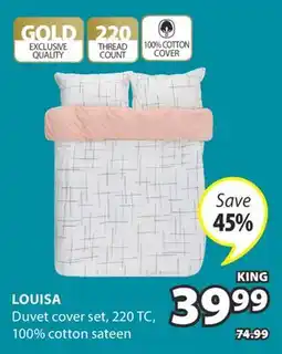 JYSK LOUISA Duvet cover set offer