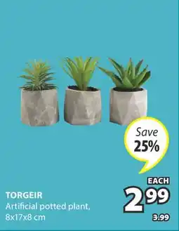 JYSK TORGEIR Artificial potted plant offer